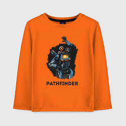 Лонгслив хлопковый детский Apex Legends: Pathfinder, цвет: оранжевый