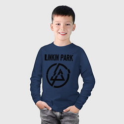 Лонгслив хлопковый детский Linkin Park, цвет: тёмно-синий — фото 2