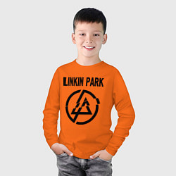 Лонгслив хлопковый детский Linkin Park, цвет: оранжевый — фото 2