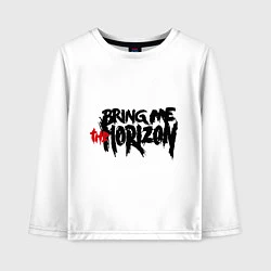 Лонгслив хлопковый детский Bring me the horizon, цвет: белый