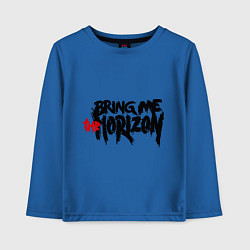 Лонгслив хлопковый детский Bring me the horizon, цвет: синий