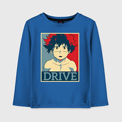 Лонгслив хлопковый детский My Hero Academia Drive, цвет: синий