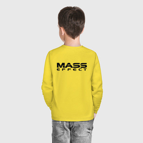 Детский лонгслив Mass Effect N7 / Желтый – фото 4