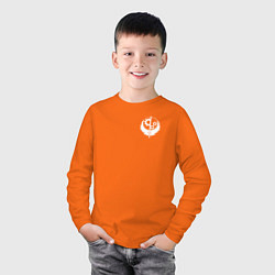 Лонгслив хлопковый детский Fallout: Brotherhood of Steel, цвет: оранжевый — фото 2
