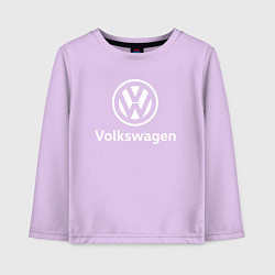 Лонгслив хлопковый детский VOLKSWAGEN, цвет: лаванда