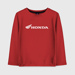 Лонгслив хлопковый детский HONDA, цвет: красный