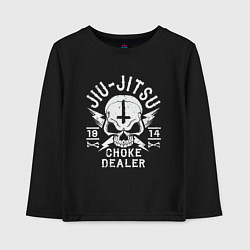 Лонгслив хлопковый детский Jiu Jitsu, цвет: черный