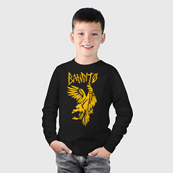 Лонгслив хлопковый детский TOP: BANDITO, цвет: черный — фото 2