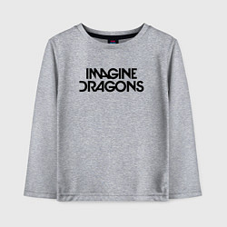 Лонгслив хлопковый детский IMAGINE DRAGONS, цвет: меланж