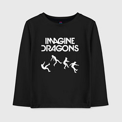 Лонгслив хлопковый детский IMAGINE DRAGONS, цвет: черный