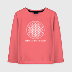 Лонгслив хлопковый детский BRING ME THE HORIZON, цвет: коралловый