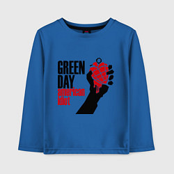 Лонгслив хлопковый детский Green Day: American idiot, цвет: синий
