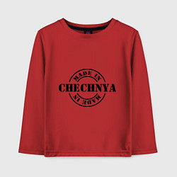 Лонгслив хлопковый детский Made in Chechnya, цвет: красный