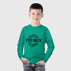 Лонгслив хлопковый детский Made in Tyumen, цвет: зеленый — фото 2