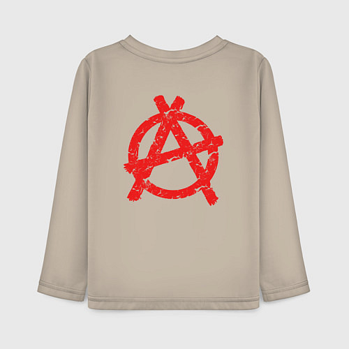 Детский лонгслив Князь Анархия спина / Миндальный – фото 2