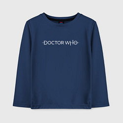 Лонгслив хлопковый детский DOCTOR WHO, цвет: тёмно-синий