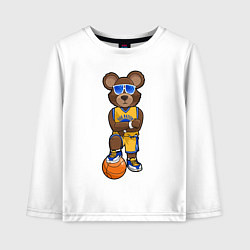 Лонгслив хлопковый детский Golden State Warriors, цвет: белый