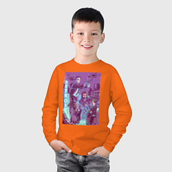 Лонгслив хлопковый детский DETROIT: BECOME HUMAN, цвет: оранжевый — фото 2