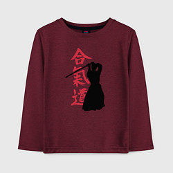 Детский лонгслив Айкидо