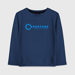 Лонгслив хлопковый детский PORTAL, цвет: тёмно-синий