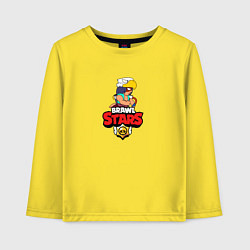 Лонгслив хлопковый детский BRAWL STARS:БО, цвет: желтый
