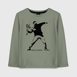 Лонгслив хлопковый детский Banksy, цвет: авокадо