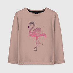 Лонгслив хлопковый детский Flamingo, цвет: пыльно-розовый
