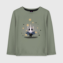 Лонгслив хлопковый детский Hollow knight Полый рыцарь, цвет: авокадо