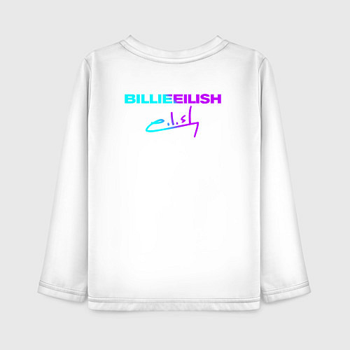 Детский лонгслив BILLIE EILISH / Белый – фото 2