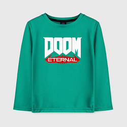 Лонгслив хлопковый детский DOOM, цвет: зеленый
