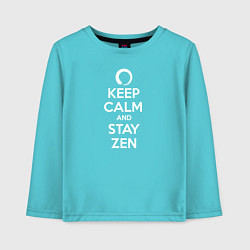 Детский лонгслив Keep calm & stay Zen