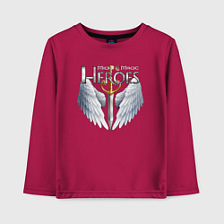 Лонгслив хлопковый детский Heroes of Might and Magic, цвет: маджента