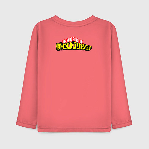 Детский лонгслив Моя Геройская Академия / Коралловый – фото 2