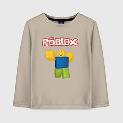 Лонгслив хлопковый детский ROBLOX, цвет: миндальный