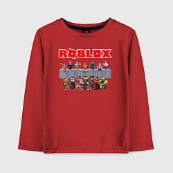 Лонгслив хлопковый детский ROBLOX, цвет: красный