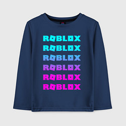 Лонгслив хлопковый детский ROBLOX, цвет: тёмно-синий