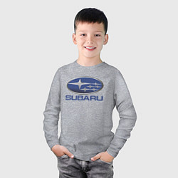 Лонгслив хлопковый детский SUBARU, цвет: меланж — фото 2