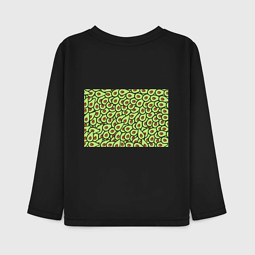 Детский лонгслив АВОКАДО / Черный – фото 2