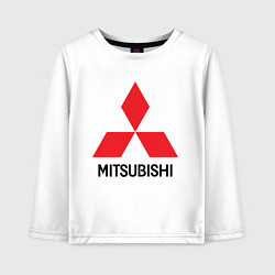 Лонгслив хлопковый детский MITSUBISHI, цвет: белый