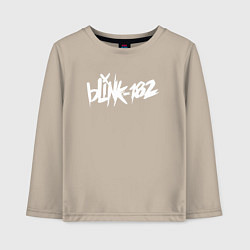 Лонгслив хлопковый детский Blink 182, цвет: миндальный