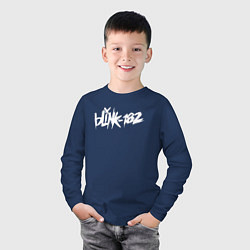 Лонгслив хлопковый детский Blink 182, цвет: тёмно-синий — фото 2