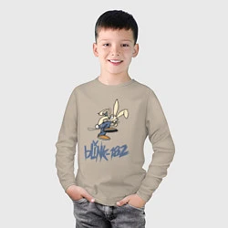 Лонгслив хлопковый детский BLINK-182, цвет: миндальный — фото 2