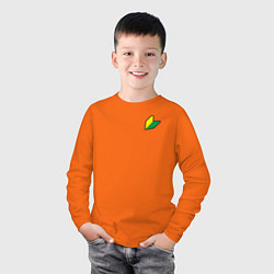 Лонгслив хлопковый детский JDM Style, цвет: оранжевый — фото 2