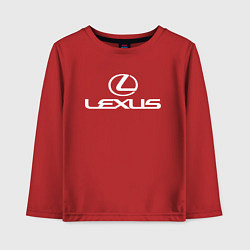 Лонгслив хлопковый детский LEXUS, цвет: красный