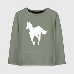 Лонгслив хлопковый детский White Pony, цвет: авокадо