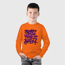 Лонгслив хлопковый детский GTA Tag BALLAS, цвет: оранжевый — фото 2