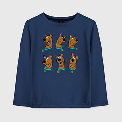 Лонгслив хлопковый детский Scooby-Doo, цвет: тёмно-синий
