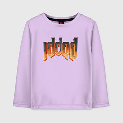 Лонгслив хлопковый детский IDDQD DOOM, цвет: лаванда
