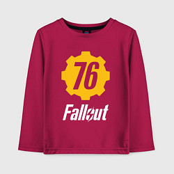 Лонгслив хлопковый детский FALLOUT76, цвет: маджента