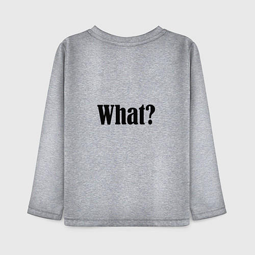 Детский лонгслив Удивленные кошки / Меланж – фото 2